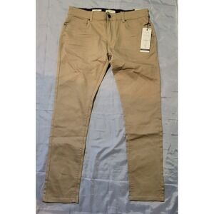 Scott James Khaki Pants jeans stretch Mens  size 36x32 Slim Fit 5 Pocket New NWT